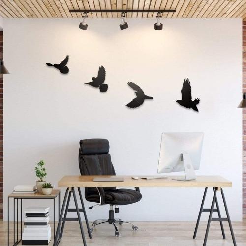 Oiseaux Décoratifs en Acier