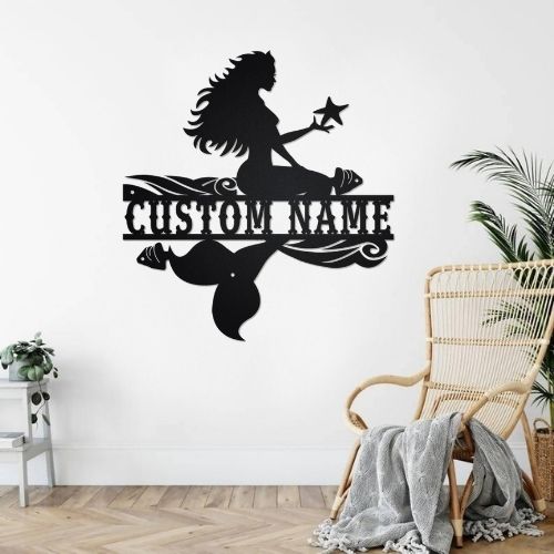 Décor Sirène en Métal